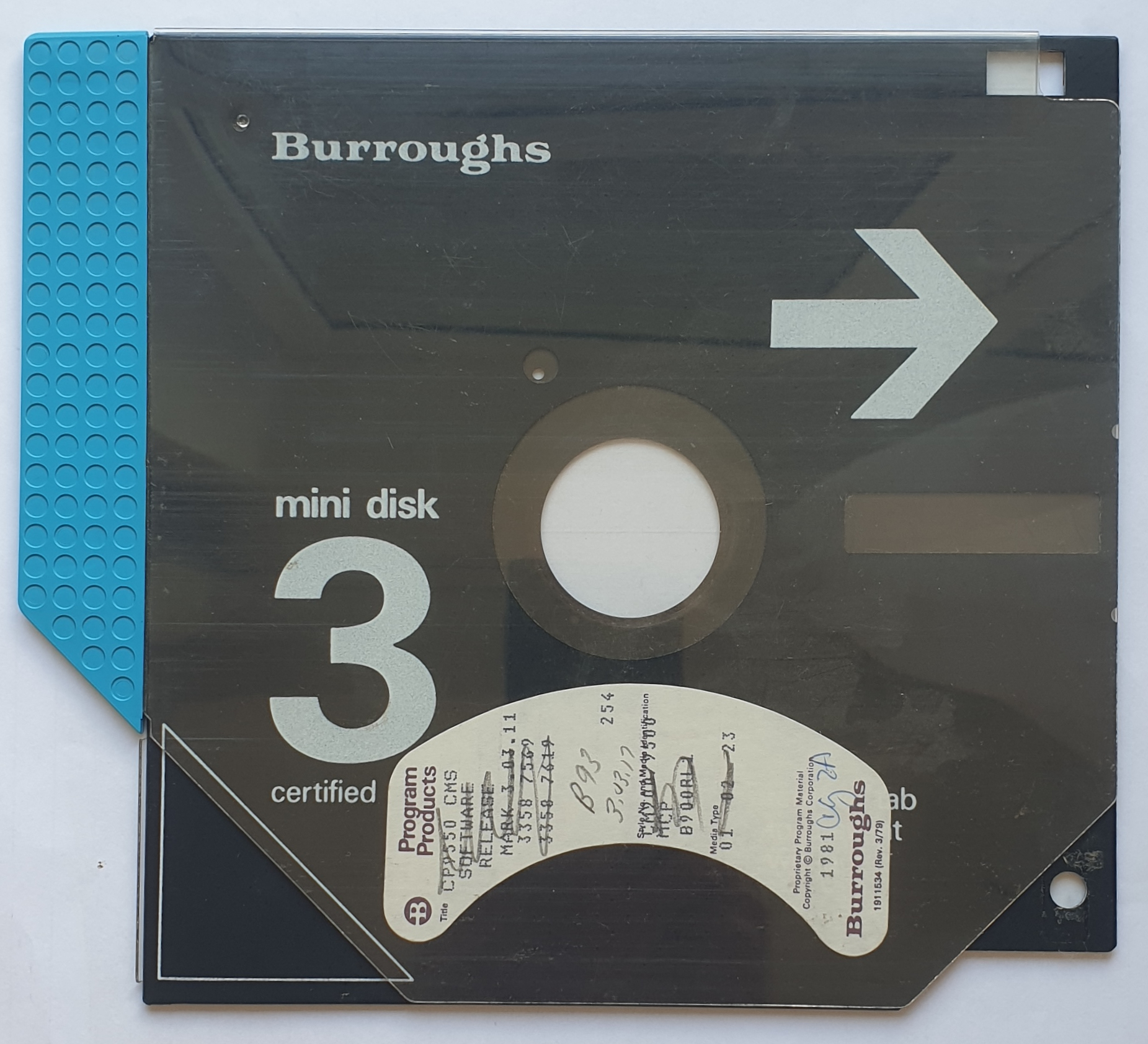 Burroughs B80/B90 diskette